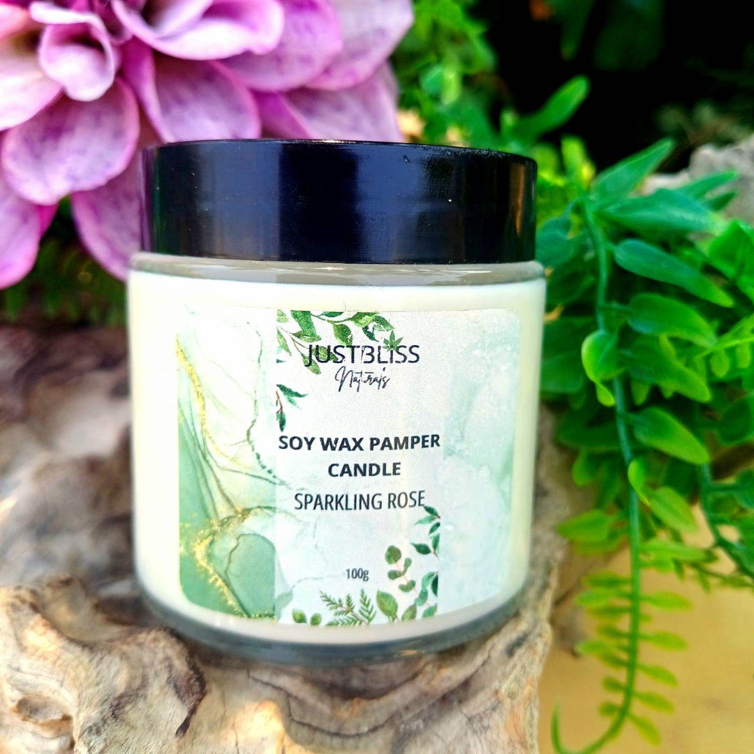 Pamper Soy Massage Candle 100ml – Multi-Use, Natural Scents - JUSTBLiSS Naturals