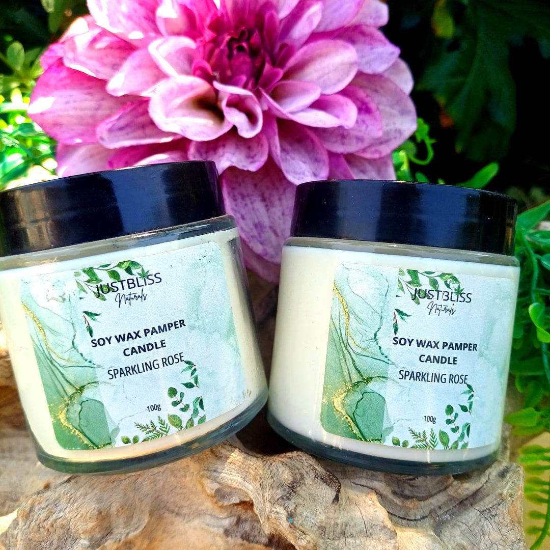 Pamper Soy Massage Candle 100ml – Multi-Use, Natural Scents - JUSTBLiSS Naturals