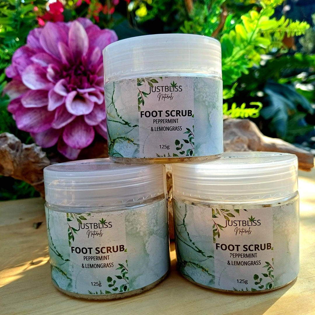 Peppermint & Lemongrass Foot Scrub – Natural Exfoliation & Revitalization - JUSTBLiSS Naturals