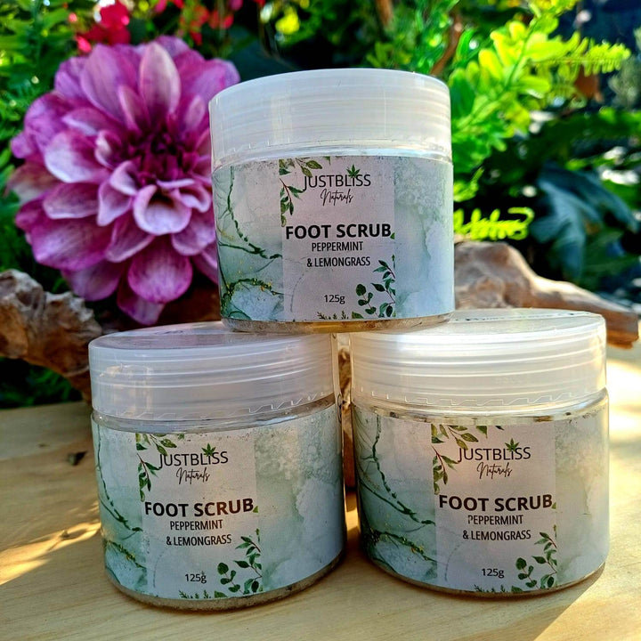Peppermint & Lemongrass Foot Scrub – Natural Exfoliation & Revitalization - JUSTBLiSS Naturals