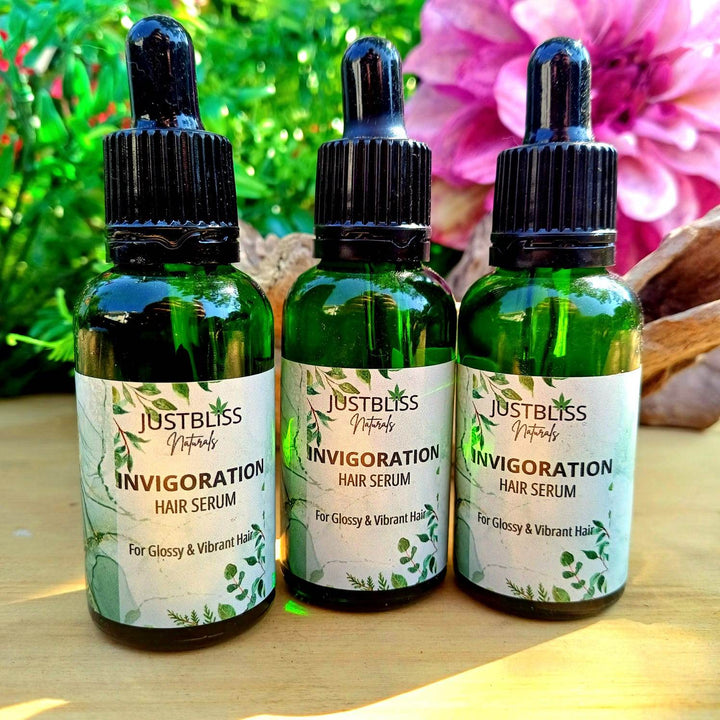 Invigorating Hair Serum – Hemp & Prickly Pear Oils for Natural Shine - JUSTBLiSS Naturals