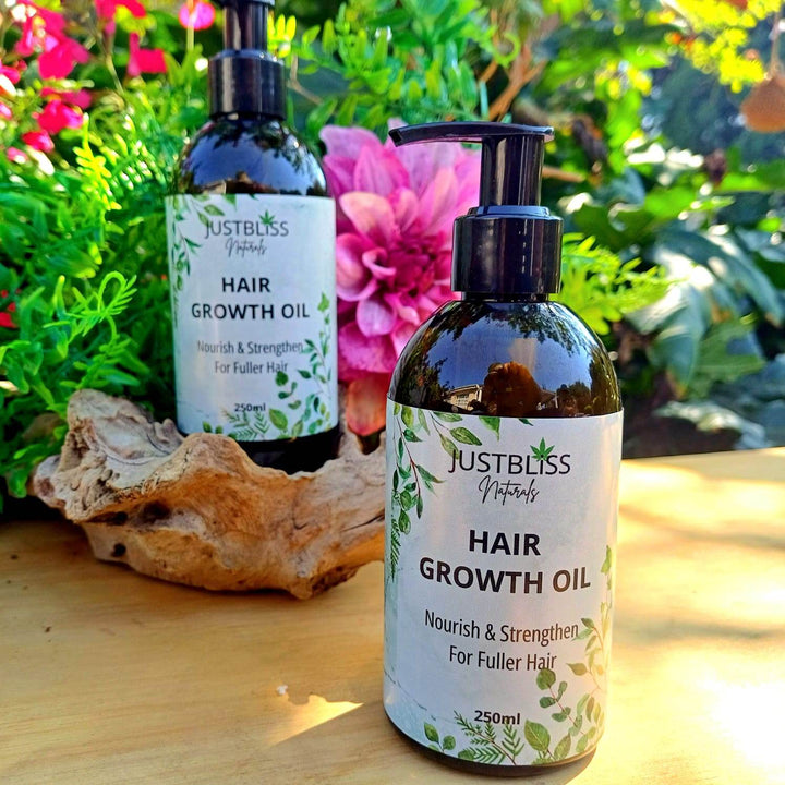 Herbal Hair Growth Oil – Plant-Powered, Nourishing & Strengthening - JUSTBLiSS Naturals