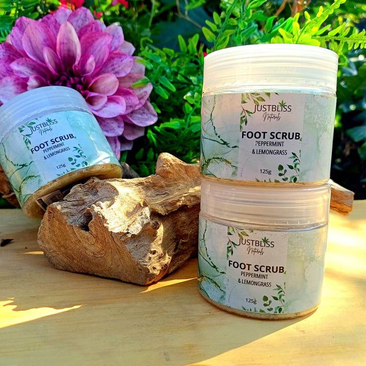 Peppermint & Lemongrass Foot Scrub – Natural Exfoliation & Revitalization - JUSTBLiSS Naturals