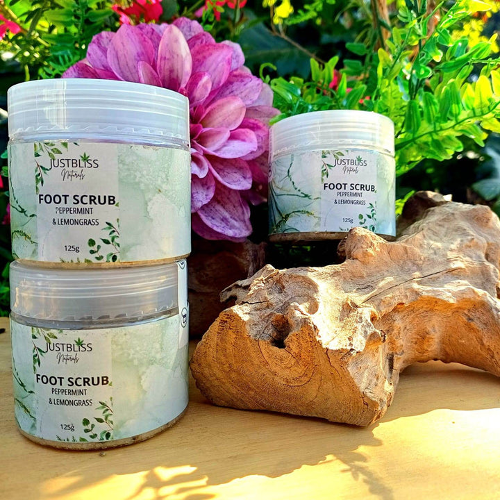 Peppermint & Lemongrass Foot Scrub – Natural Exfoliation & Revitalization - JUSTBLiSS Naturals