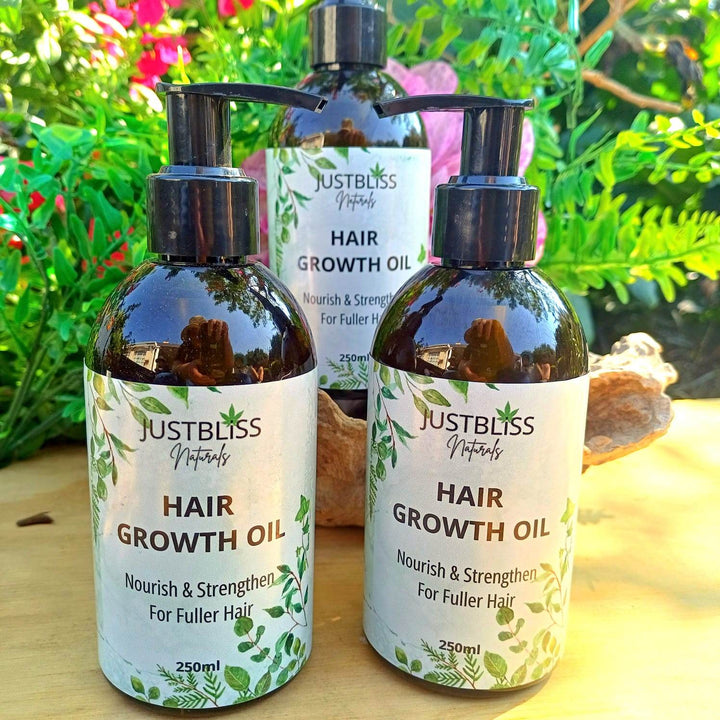 Herbal Hair Growth Oil – Plant-Powered, Nourishing & Strengthening - JUSTBLiSS Naturals