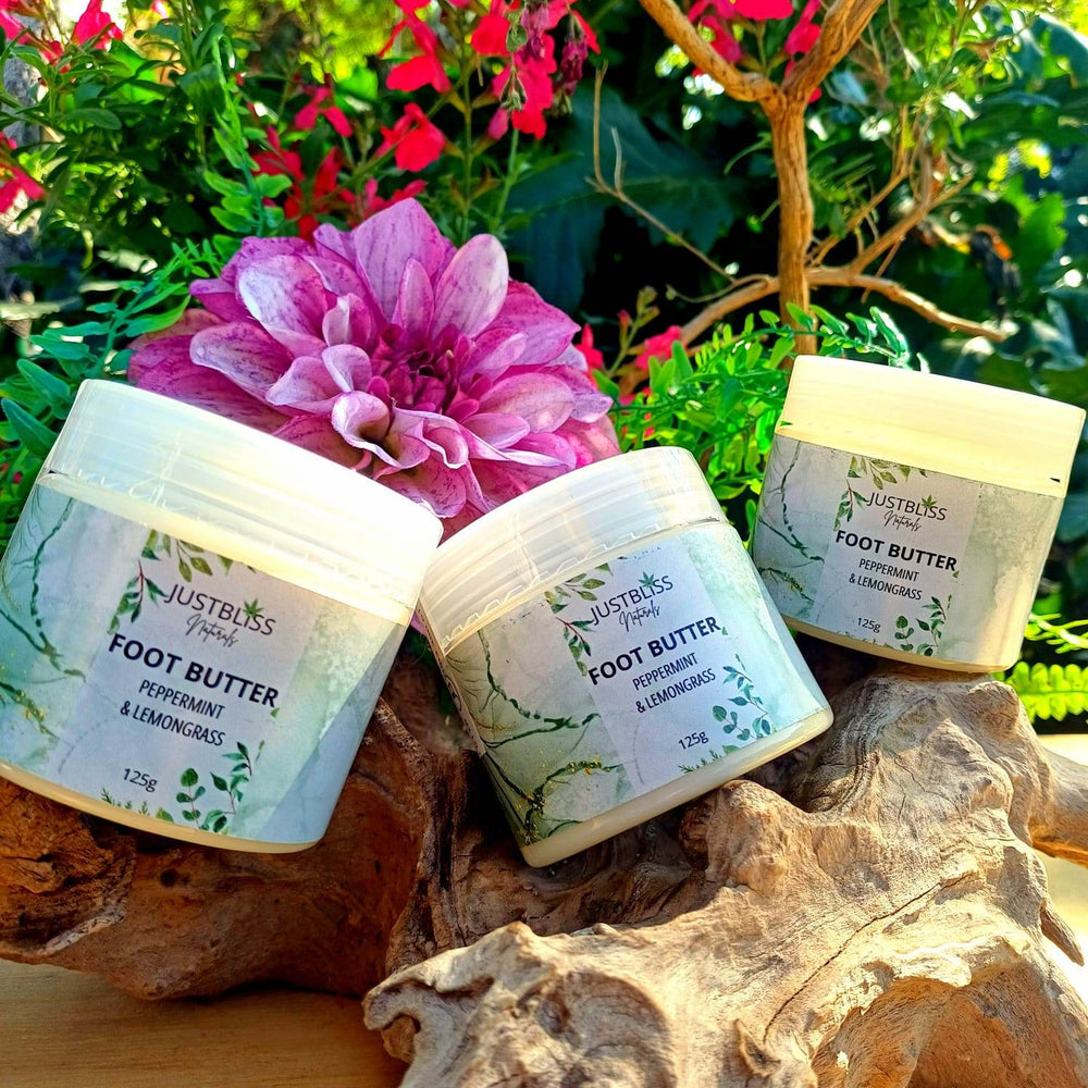 Peppermint & Lemongrass Foot Care Balm – Deep Natural Hydration & Relief - JUSTBLiSS Naturals