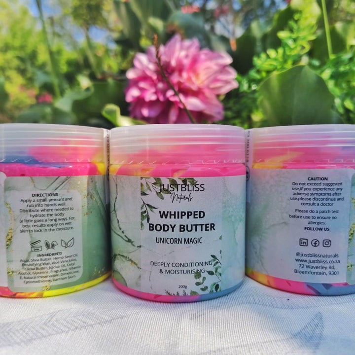 Whipped Body Butter – Luxurious Natural Moisturizer (200g, Various Scents) - JUSTBLiSS Naturals