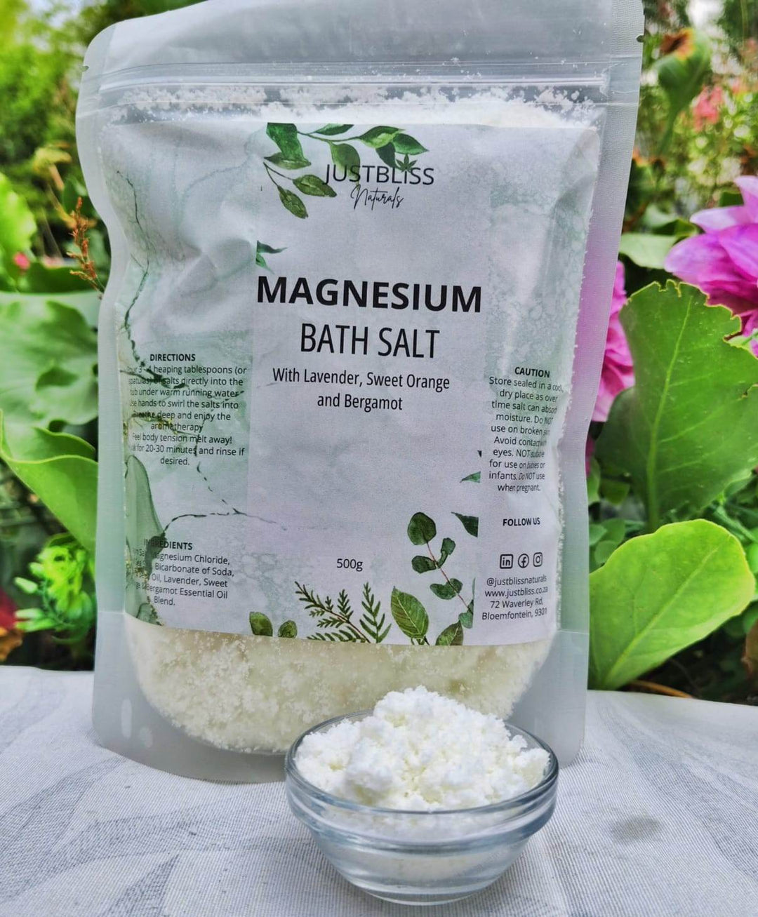 Magnesium Bath Salt – Relaxing Mineral Soak with Lavender & Rosemary - JUSTBLiSS Naturals