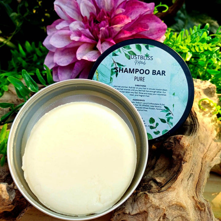 Eco-Friendly Shampoo Bar in Tin – Plant-Based, Travel Ready - JUSTBLiSS Naturals