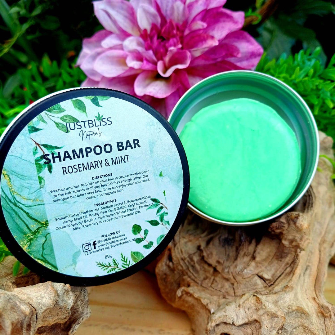 Eco-Friendly Shampoo Bar in Tin – Plant-Based, Travel Ready - JUSTBLiSS Naturals