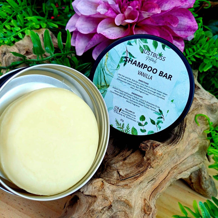Eco-Friendly Shampoo Bar in Tin – Plant-Based, Travel Ready - JUSTBLiSS Naturals