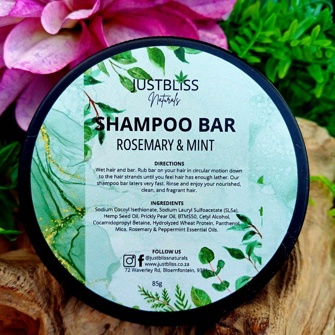 Eco-Friendly Shampoo Bar in Tin – Plant-Based, Travel Ready - JUSTBLiSS Naturals