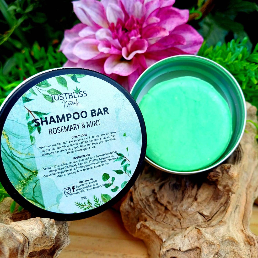 Eco-Friendly Shampoo Bar in Tin – Plant-Based, Travel Ready - JUSTBLiSS Naturals