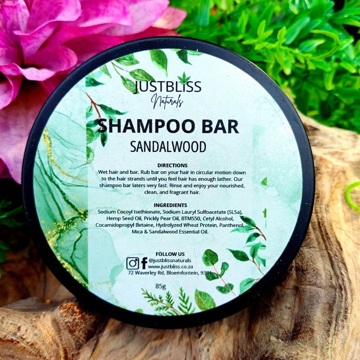 Eco-Friendly Shampoo Bar in Tin – Plant-Based, Travel Ready - JUSTBLiSS Naturals