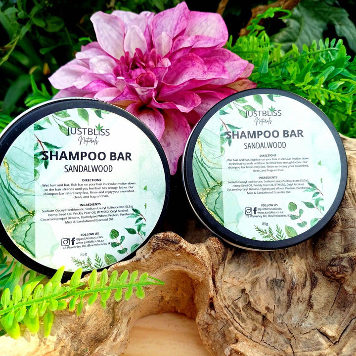 Eco-Friendly Shampoo Bar in Tin – Plant-Based, Travel Ready - JUSTBLiSS Naturals