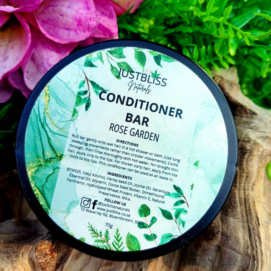 Nourishing Hair Conditioner Bar in Tin – Zero Waste, Plant-Based Care - JUSTBLiSS Naturals