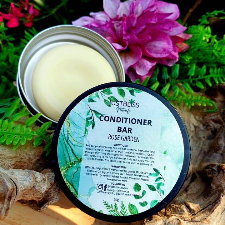 Nourishing Hair Conditioner Bar in Tin – Zero Waste, Plant-Based Care - JUSTBLiSS Naturals