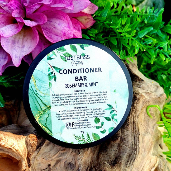 Nourishing Hair Conditioner Bar in Tin – Zero Waste, Plant-Based Care - JUSTBLiSS Naturals
