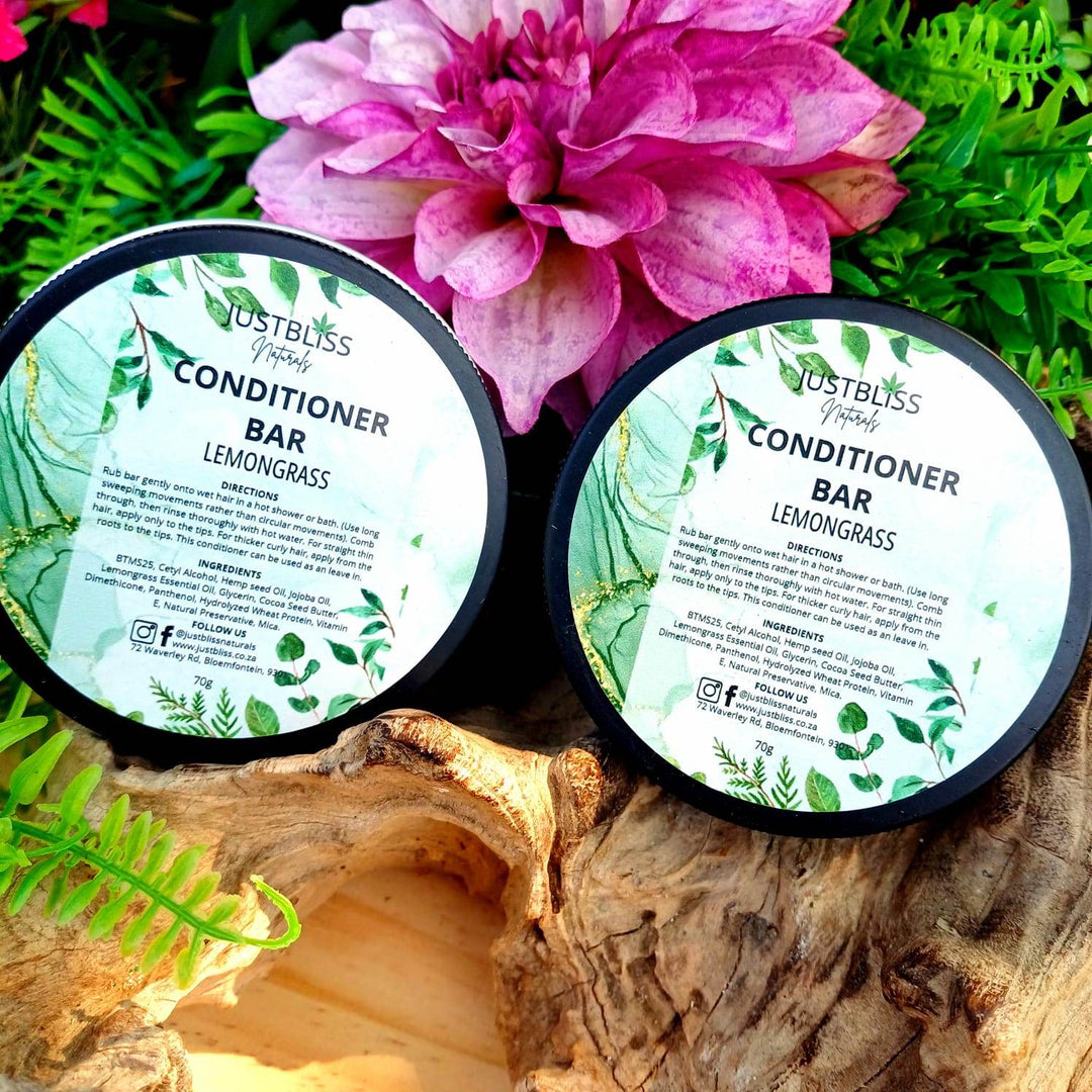 Nourishing Hair Conditioner Bar in Tin – Zero Waste, Plant-Based Care - JUSTBLiSS Naturals