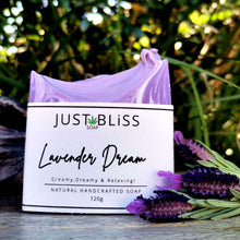 Load image into Gallery viewer, JUSTBLISS: SOAP BAR: Lavender Dream
