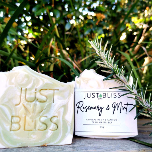 JUSTBLISS: SOAP BAR: Rosemary & Mint