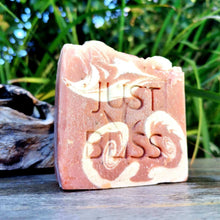 Load image into Gallery viewer, JUSTBLISS: SOAP BAR: Strawberries &amp; Cream. Exfoliate.
