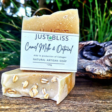 Load image into Gallery viewer, JUSTBLISS: SOAP BAR: Camel Milk &amp; Oatmeal. Aging Skin!

