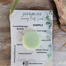 Load image into Gallery viewer, JUSTBLISS: BODY SCRUB: Sample Lemongrass -10ml
