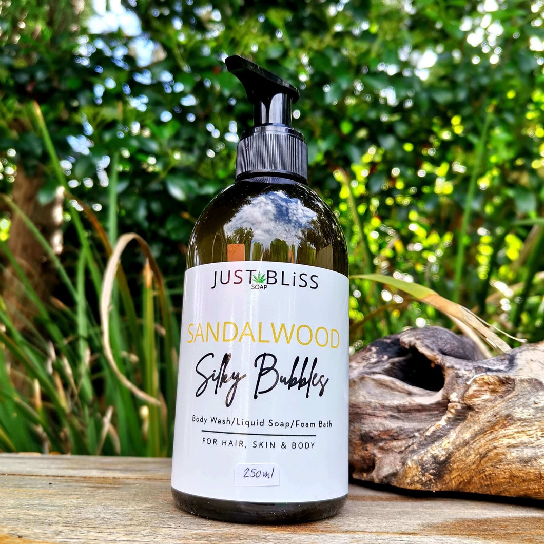 JUSTBLISS: SILKY BUBBLES / HANDWASH: Sandalwood (250ml)