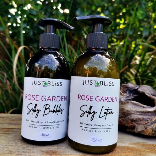 JUSTBLISS: COMBO HAND WASH & LOTION: Rose garden (250ml)