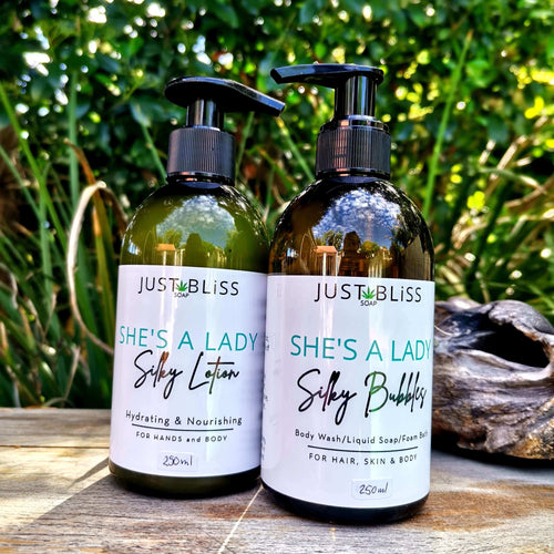 JUSTBLISS: COMBO HAND WASH & LOTION: She's a lady (250ml)