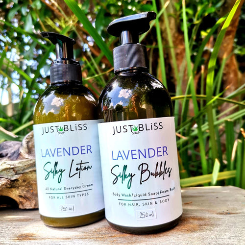 JUSTBLISS: COMBO HAND WASH & LOTION: Lavender (250ml)