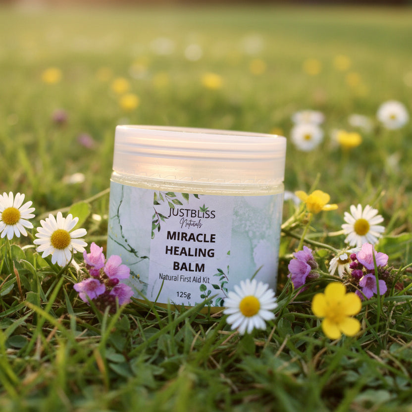 Healing Miracle Balm – Plant-Based Relief for Burns, Cuts &amp; Irritated Skin - JUSTBLiSS Naturals