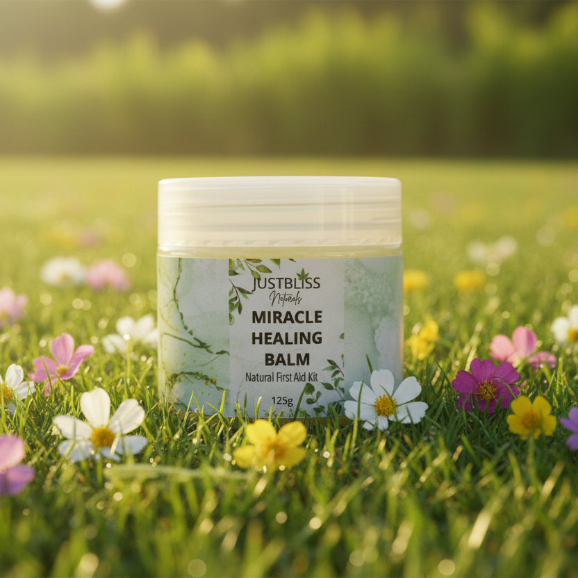 Healing Miracle Balm – Plant-Based Relief for Burns, Cuts & Irritated Skin - JUSTBLiSS Naturals