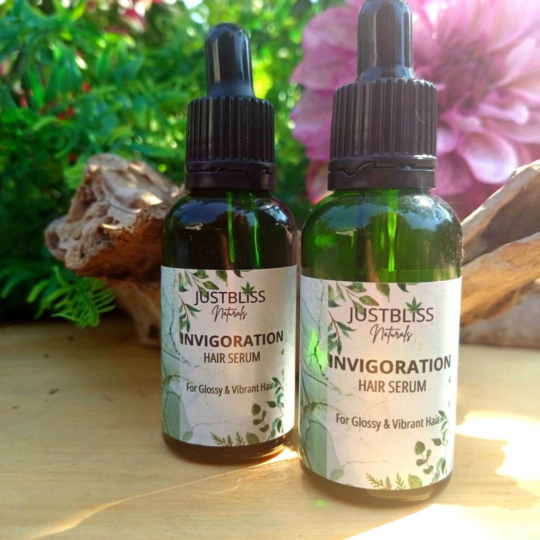 Invigorating Hair Serum – Hemp &amp; Prickly Pear Oils for Healthy Shine - JUSTBLiSS Naturals
