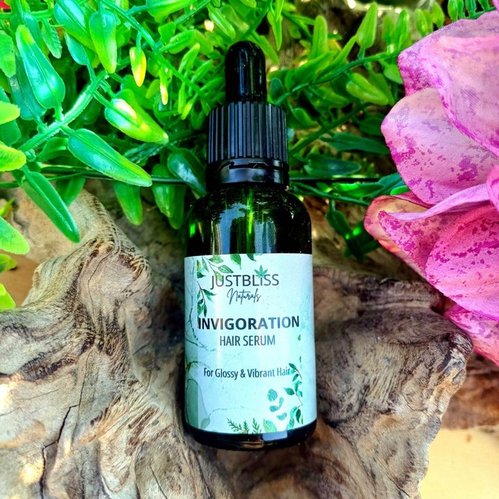 Invigorating Hair Serum – Hemp &amp; Prickly Pear Oils for Healthy Shine - JUSTBLiSS Naturals