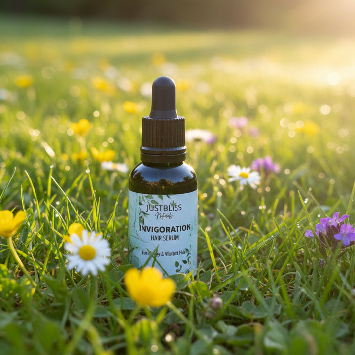 Invigorating Hair Serum – Hemp &amp; Prickly Pear Oils for Healthy Shine - JUSTBLiSS Naturals