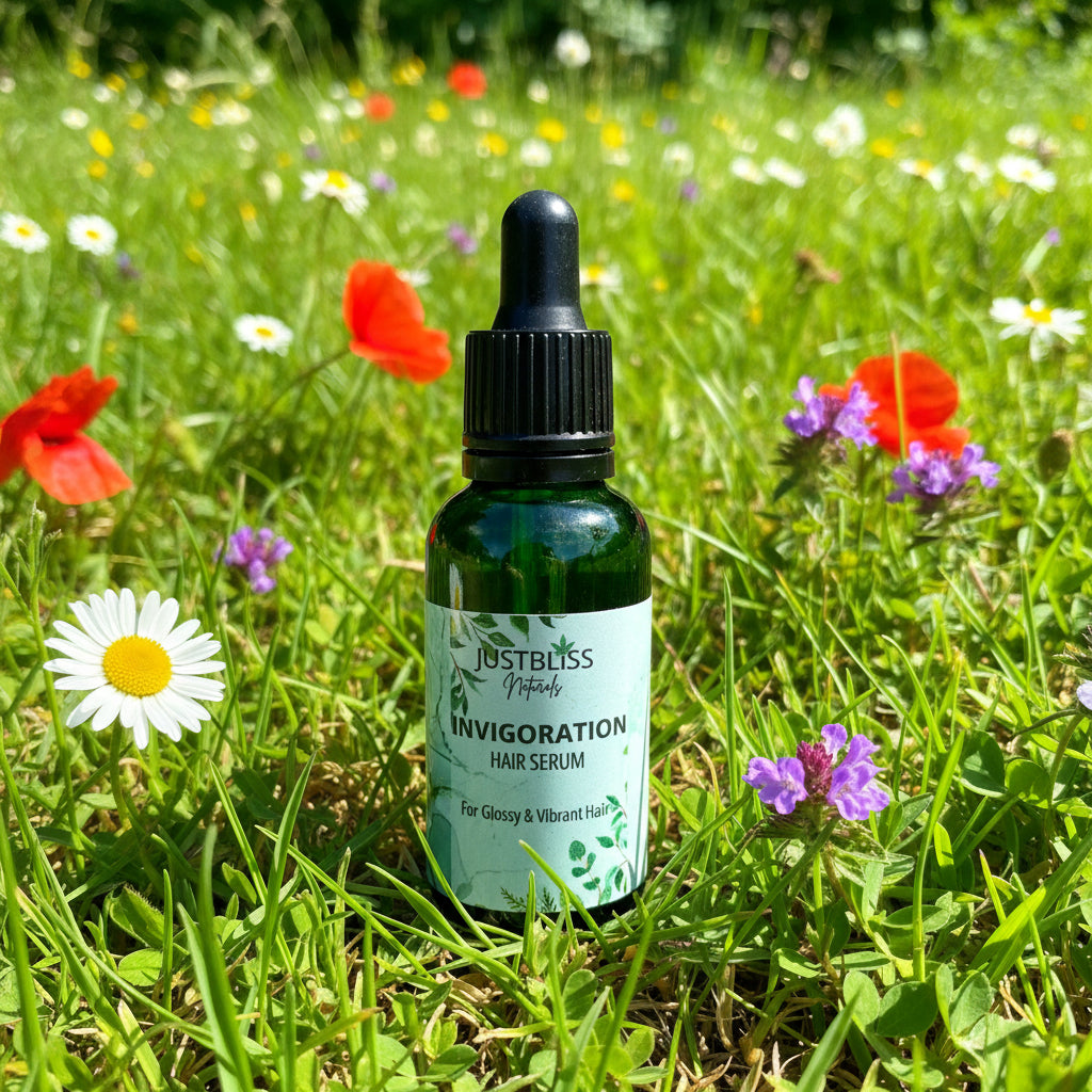 Invigorating Hair Serum – Hemp & Prickly Pear Oils for Healthy Shine - JUSTBLiSS Naturals