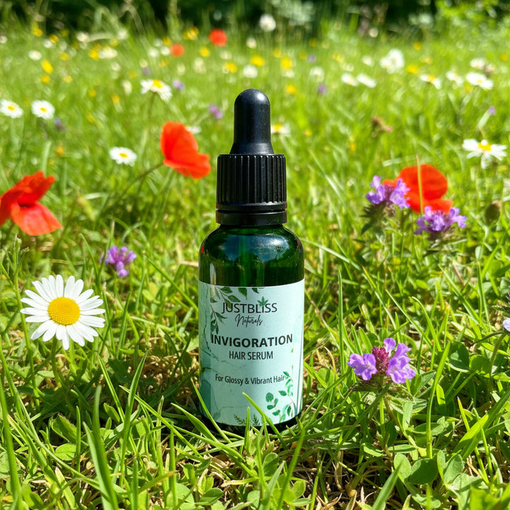 Invigorating Hair Serum – Hemp &amp; Prickly Pear Oils for Healthy Shine - JUSTBLiSS Naturals