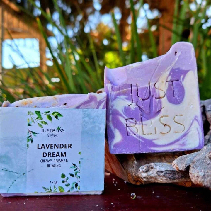 Lavender Dream Soap Bar – Calming Vegan Cleanser for Sensitive Skin - JUSTBLiSS Naturals