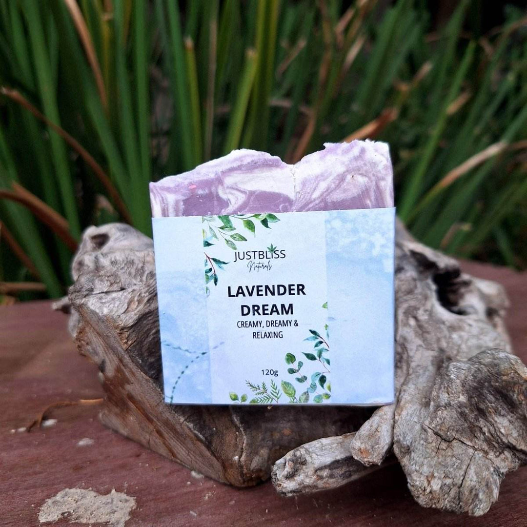 Lavender Dream Soap Bar – Calming Vegan Cleanser for Sensitive Skin - JUSTBLiSS Naturals