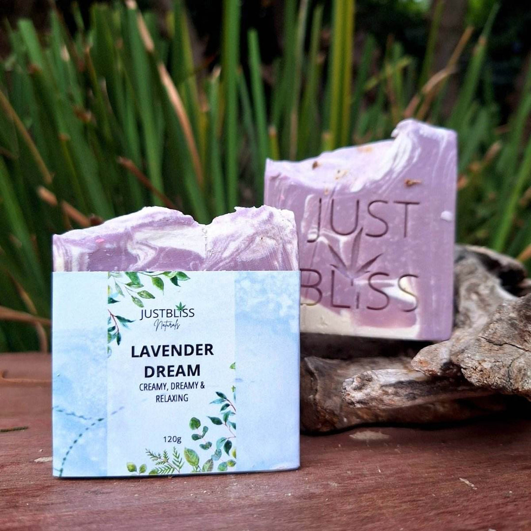 Lavender Dream Soap Bar – Calming Vegan Cleanser for Sensitive Skin - JUSTBLiSS Naturals