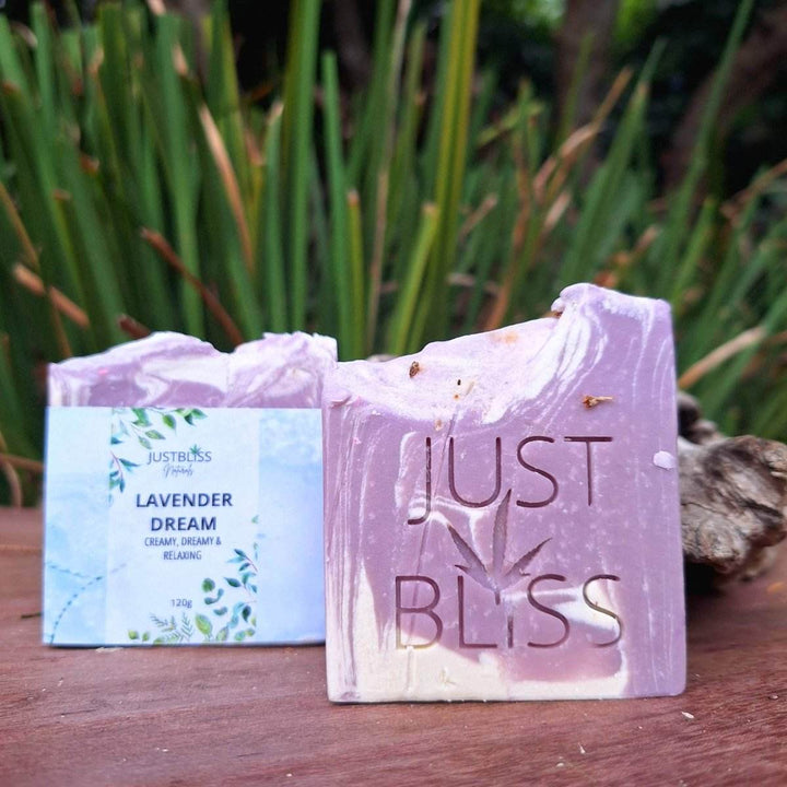 Lavender Dream Soap Bar – Calming Vegan Cleanser for Sensitive Skin - JUSTBLiSS Naturals