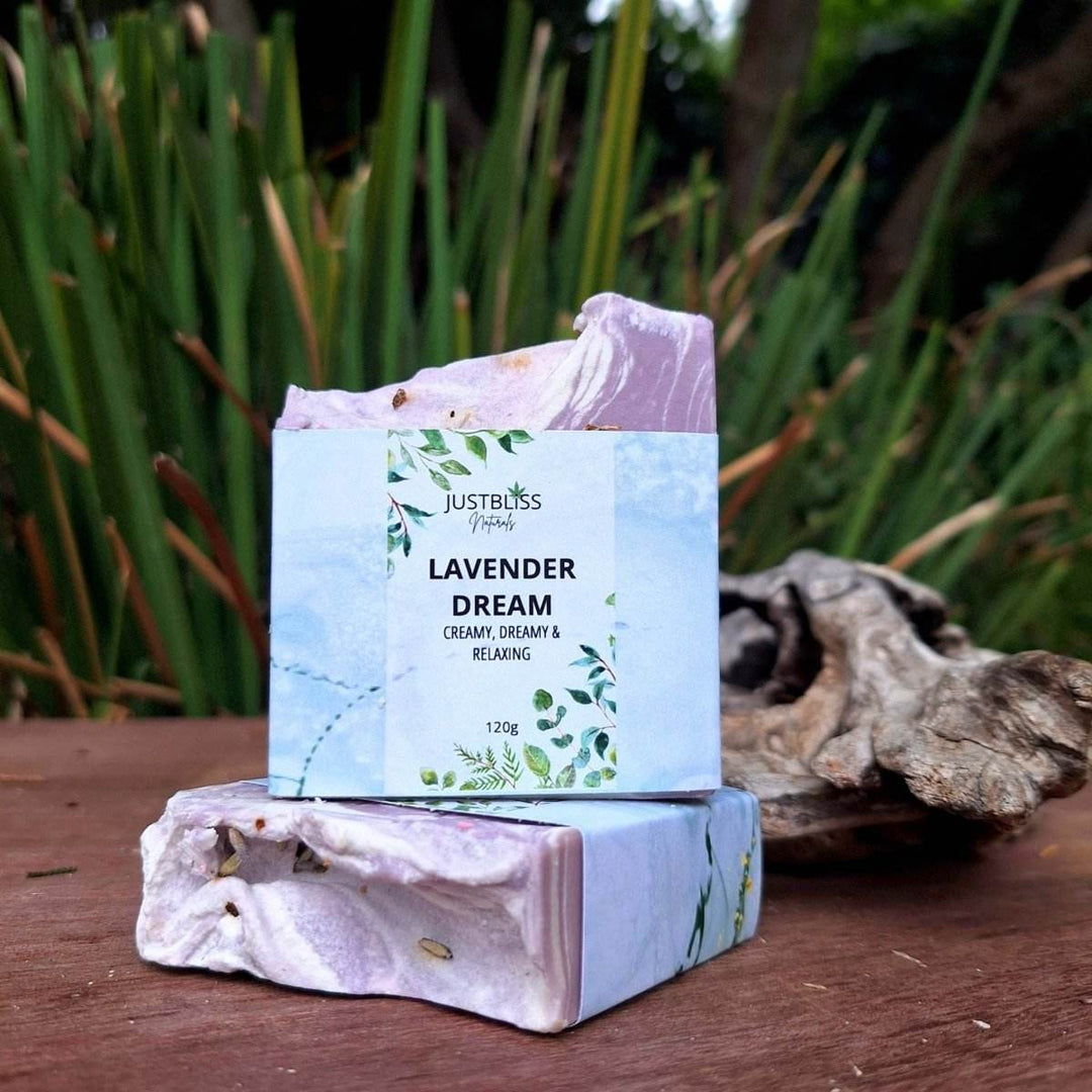 Lavender Dream Soap Bar – Calming Vegan Cleanser for Sensitive Skin - JUSTBLiSS Naturals