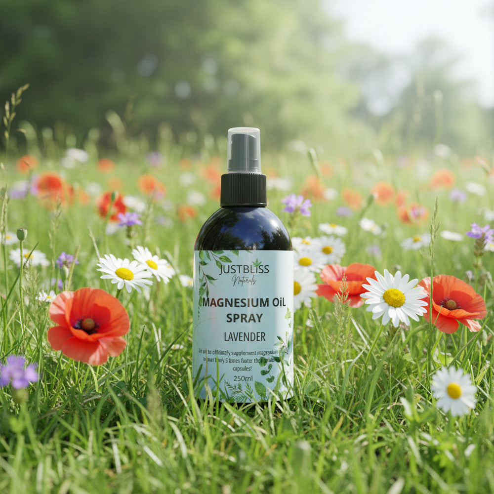 Lavender Magnesium Oil Spray 250ml – Natural Muscle & Sleep Support - JUSTBLiSS Naturals