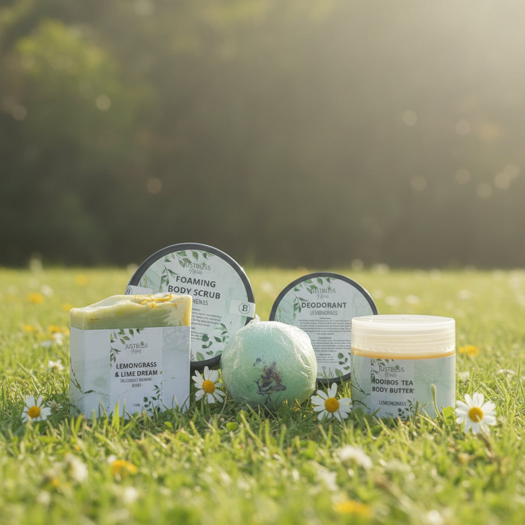 Lemongrass Gift Box – Vegan, Zesty &amp; Nourishing Cleanse - JUSTBLiSS Naturals