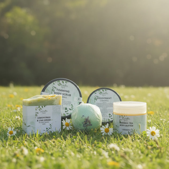 Lemongrass Gift Box – Vegan, Zesty &amp; Nourishing Cleanse - JUSTBLiSS Naturals