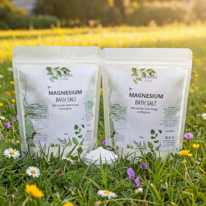 Magnesium Bath Salt – Relaxing Mineral Soak with Lavender & Rosemary - JUSTBLiSS Naturals