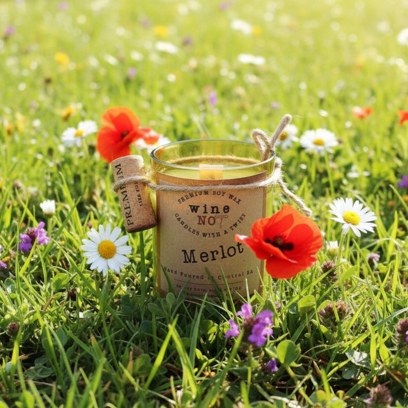 Merlot Wine Bath Gift Set – Bath Bomb & Soy Candle for Pure Relaxation - JUSTBLiSS Naturals