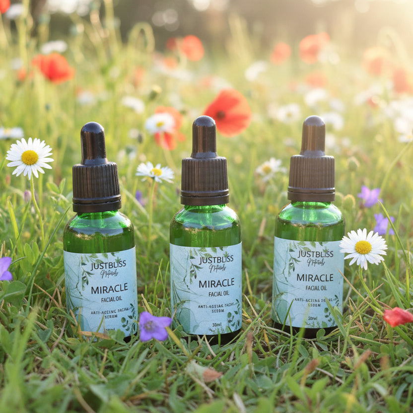 Miracle Facial Oil with Prickly Pear & Frankincense – Radiant, Balanced Skin - JUSTBLiSS Naturals